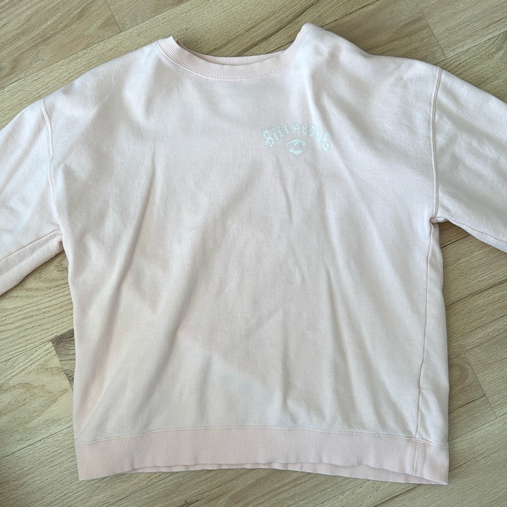 Billabong Sweatshirt (very pale pink)